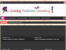 Tablet Screenshot of luckyfashionjewelry.com